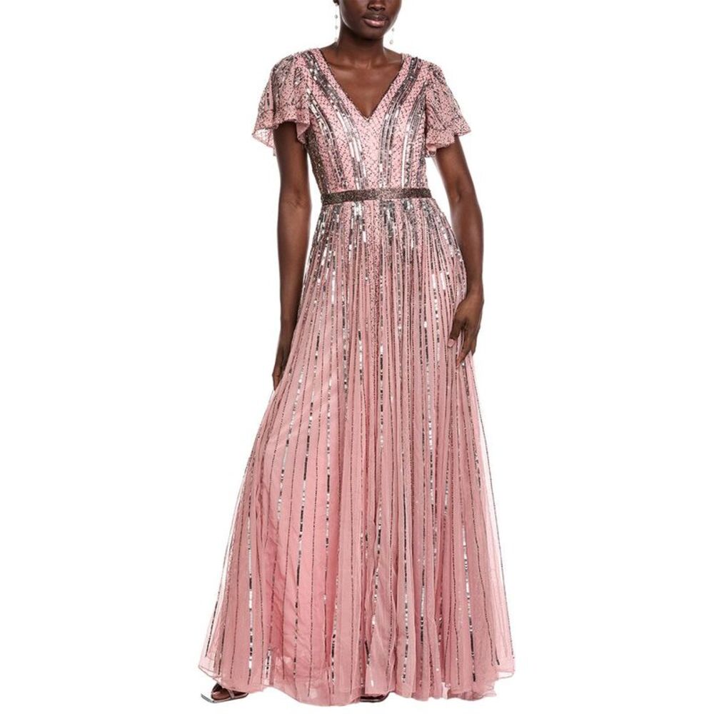 Issue New York Womens  Sequin Gown